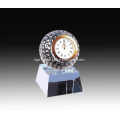 Novelty crystal heart shape clock